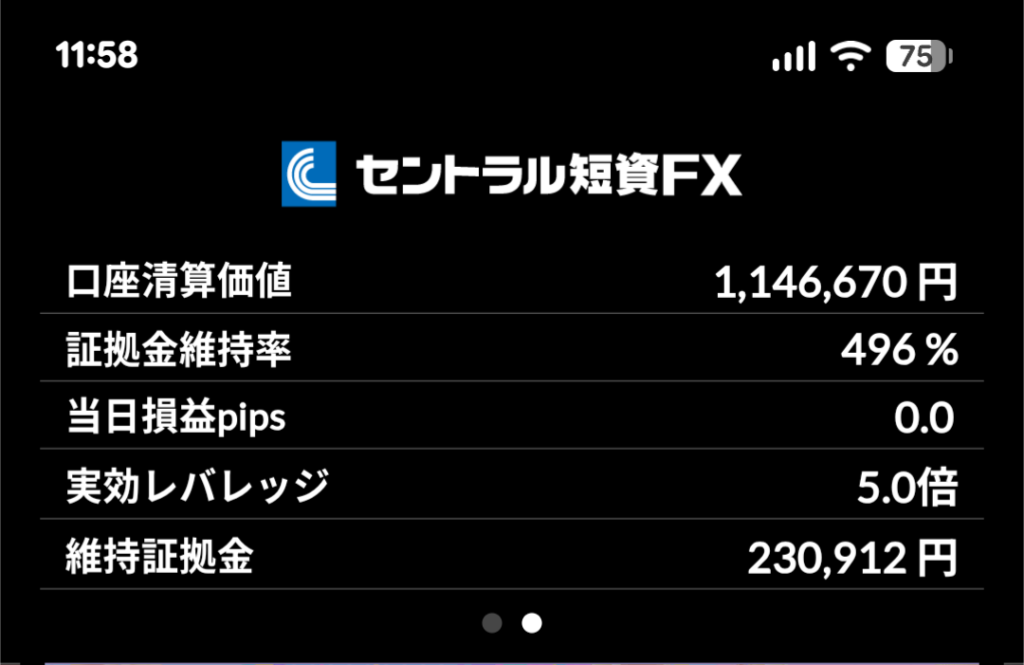 「2026/3/16」
資金移動後のセントラル短資の口座状況